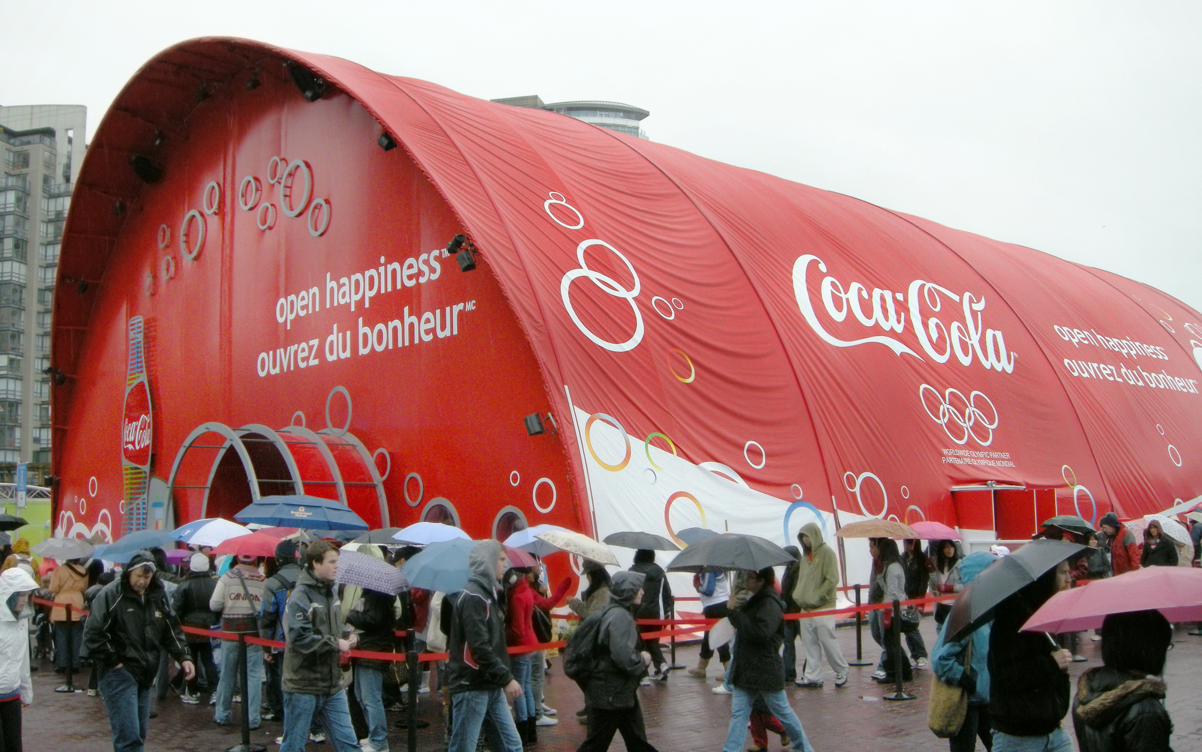 Coca-Cola Vinyl Decals Vancouver Olympic Site