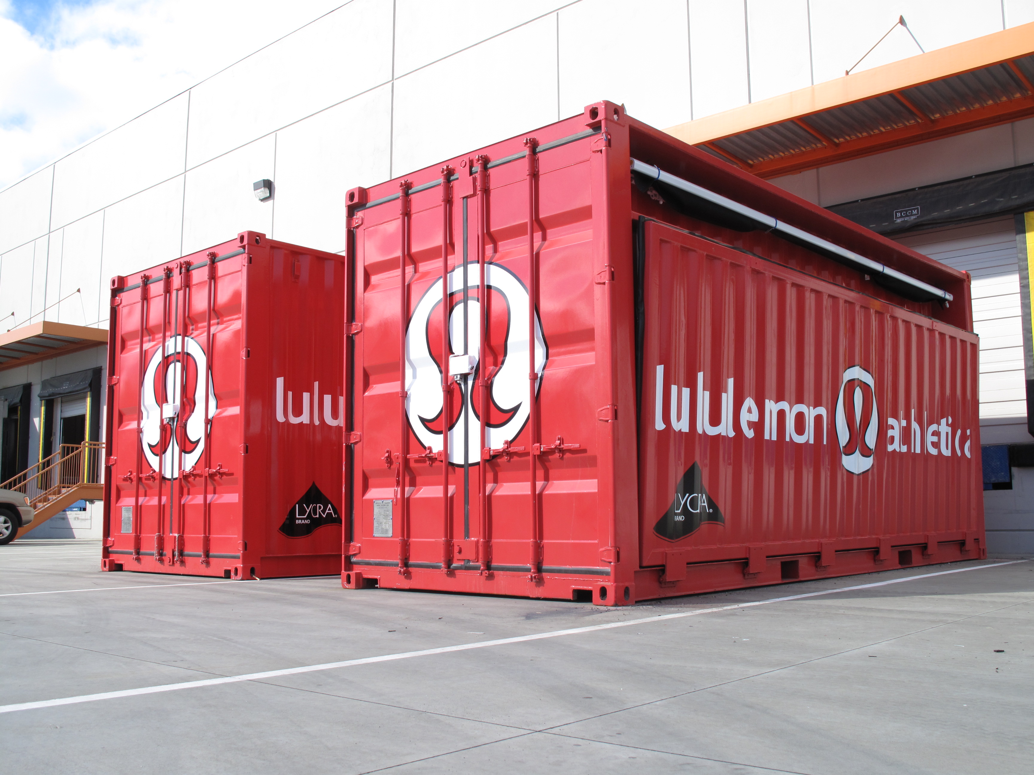 Lululemon Container Vinyl Signs Vancouver